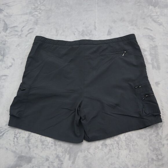 Columbia Shorts Womens L Black Belted High Rise Cargo Active Pull On Bottoms - Picture 14 of 16